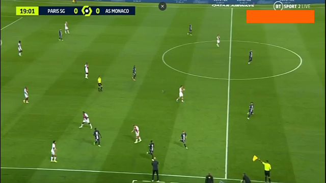 گل کوین ولند به پاری سن ژرمن (پاری سن ژرمن 0-1 موناکو)