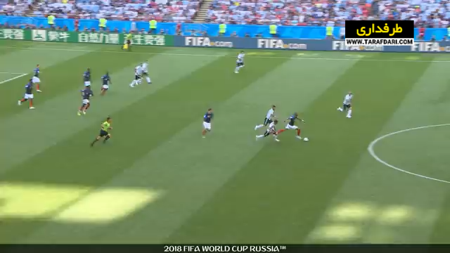 صعود فرانسه به یک چهارم نهایی جام جهانی با برتری 4-3 مقابل آرژانتین (2018/6/30) / فیلم