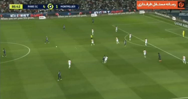 گل رناتو سانچز به مون پلیه ( پاری سن ژرمن 5-1 مون پلیه ) 